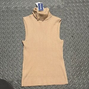 Nwt Sleeveless Turtleneck Sweater
